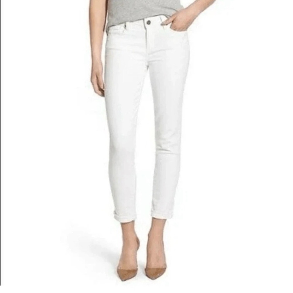 Paige White Skyline Crop Skinny Jeans Size 32